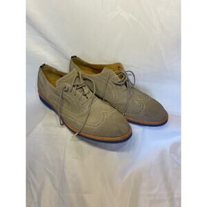 Cole Haan-Lunargrand Wing Tip Shoes-Suede-Men's size 11-1 flaw